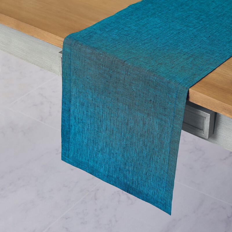 Solino Home 100% Pure Linen Table Runner | Athena for Thanksgiving, Christmas