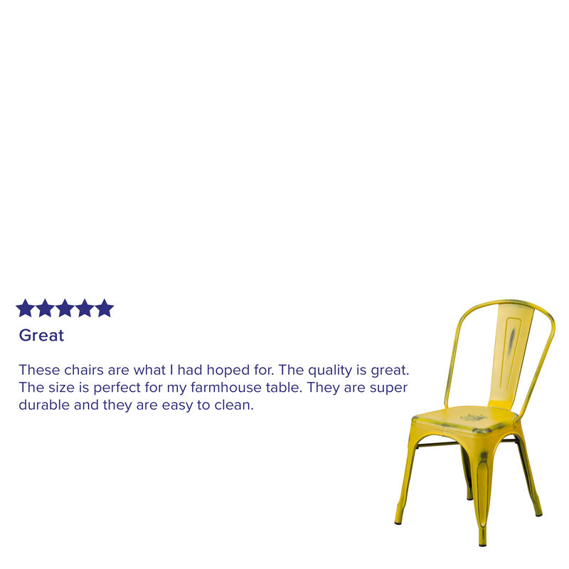 Distressed  Metal Chair