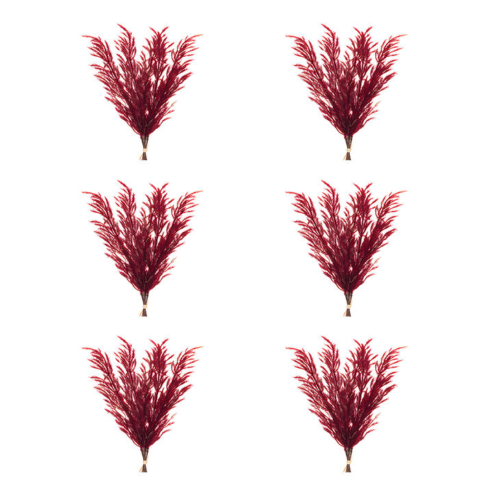 Plume Bundle Set of 6 – Christmas Decor for Home, Table, and Mantel Display