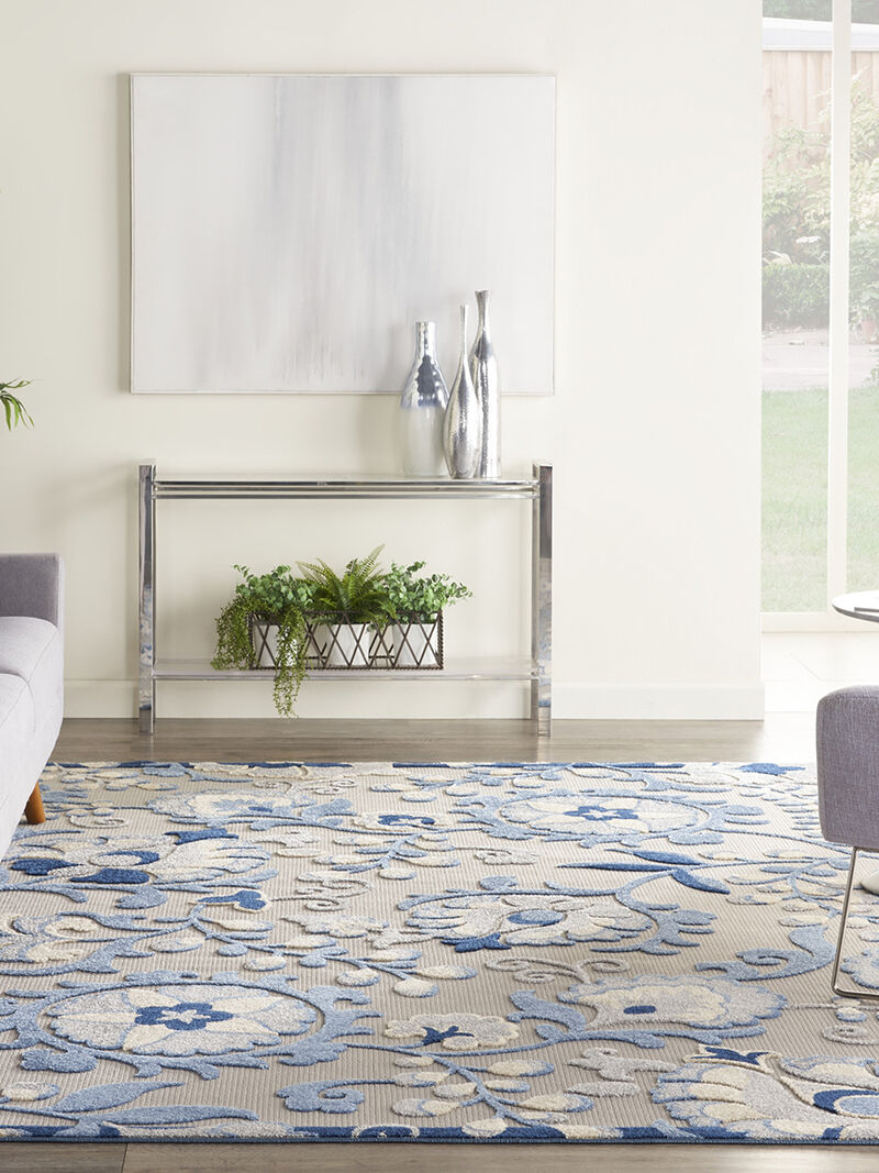 Aloha ALH17 Blue/Gray 6' x 9' Rug