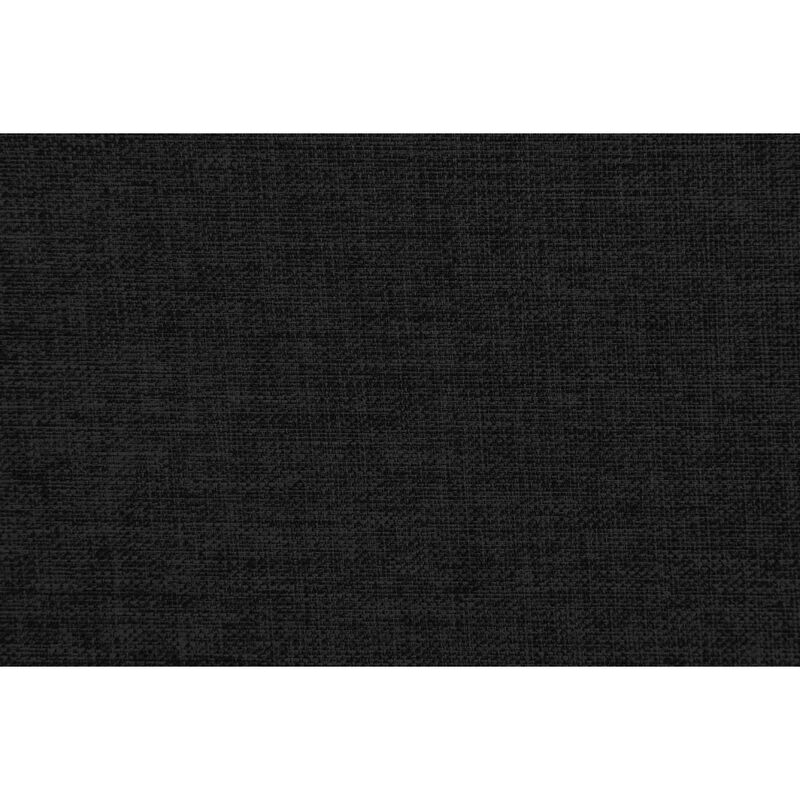 Transitional Black Sofa Bed with Wooden Legs