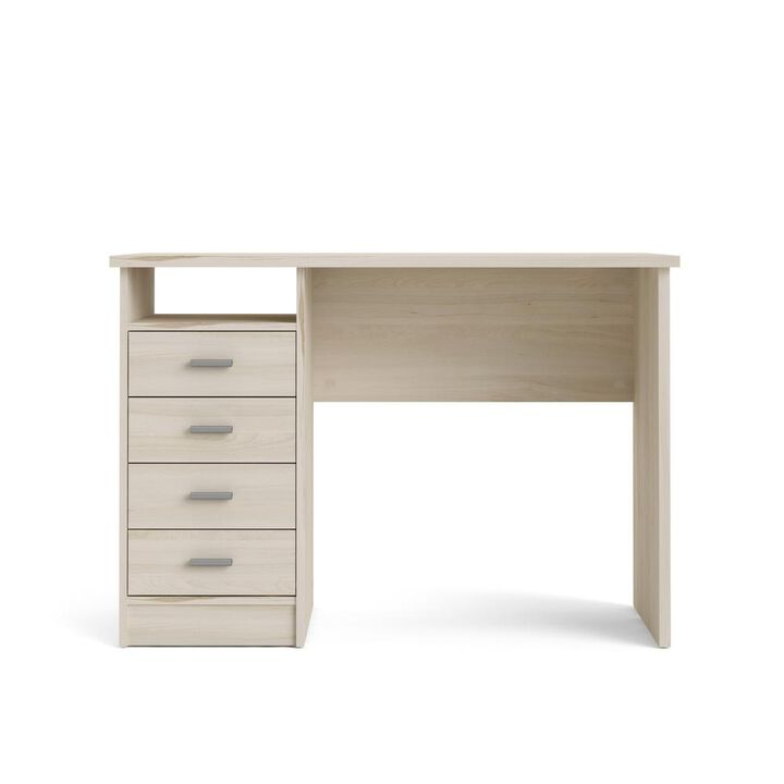 Tvilum Warner Desk with 4 Drawers, Light Woodgrain