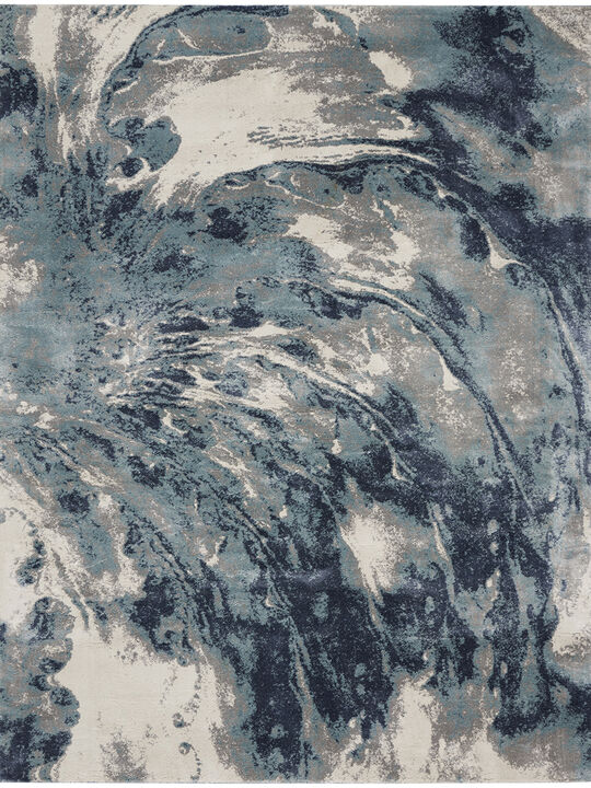 American Manor AMR03 Blue/Ivory 7'10" x 9'10" Rug
