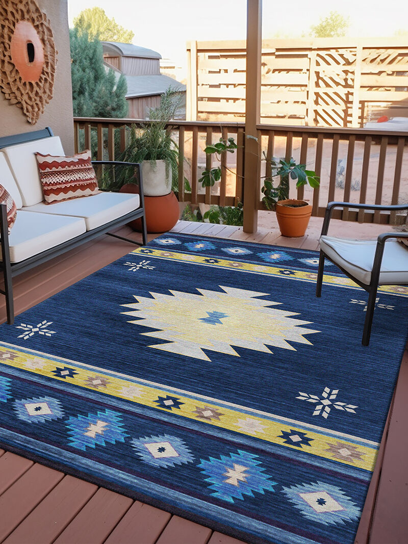 Phoenix PH4 Navy 3' x 5' Rug