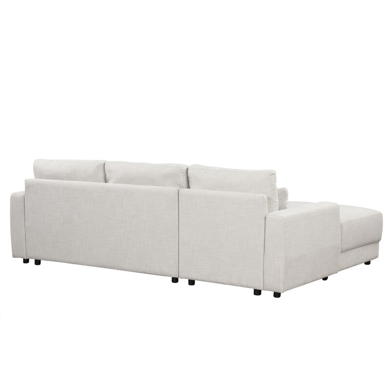 Merax L-shaped Modular Sectional Sofa  with 3 Pillows