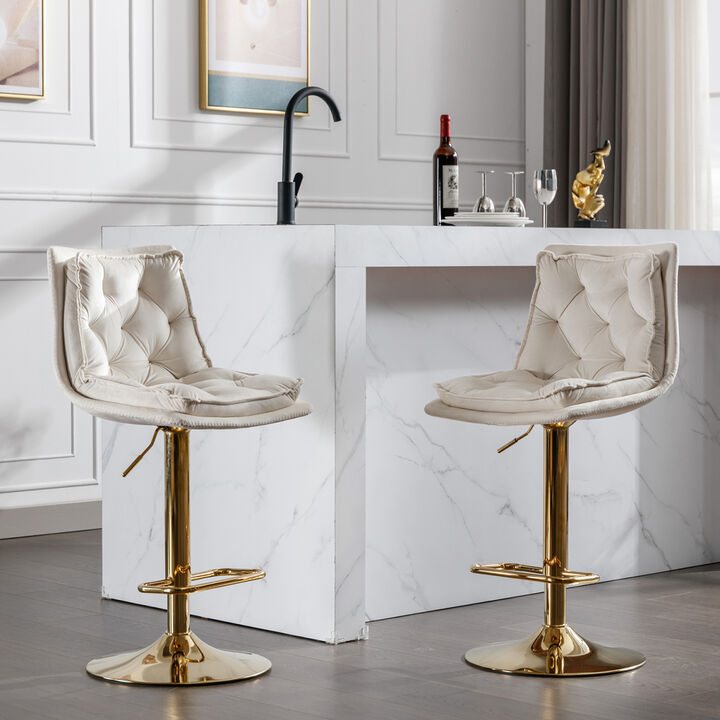 Chrome Swivel Bar Stools Set