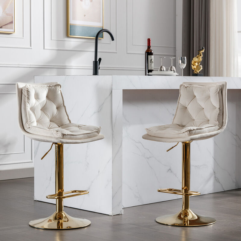 Chrome Swivel Bar Stools Set