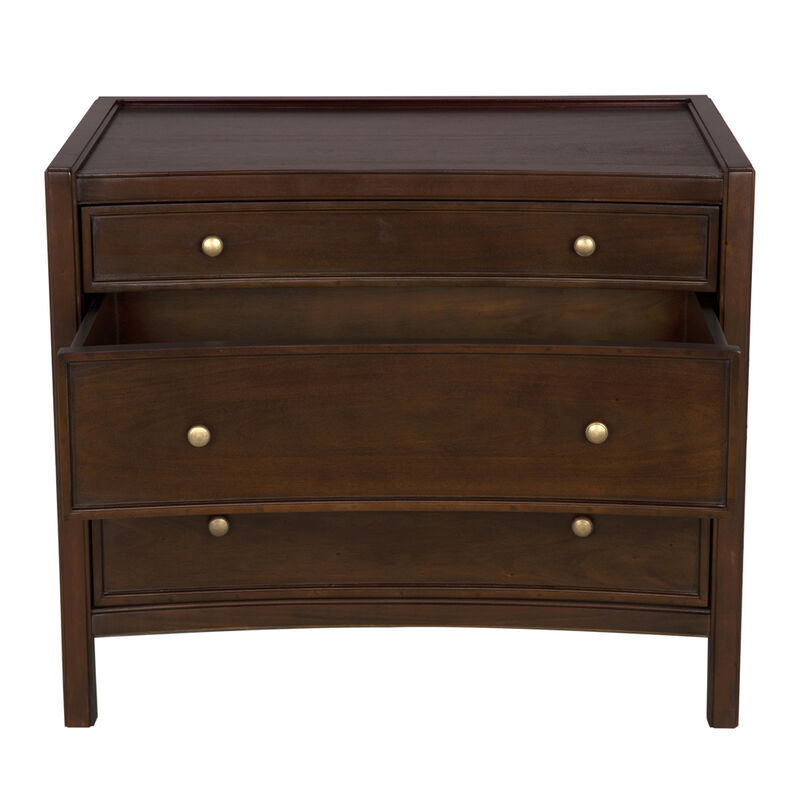 Hampton Side Table Hand Rubbed Brown