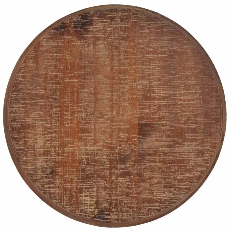 vidaXL End Table Solid Fir Wood 15.7" x25.2" Brown