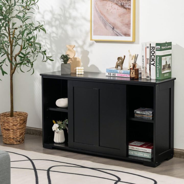 Hivvago Antique Stackable Kitchen Storage Sideboard with Height Adjustable Shelf