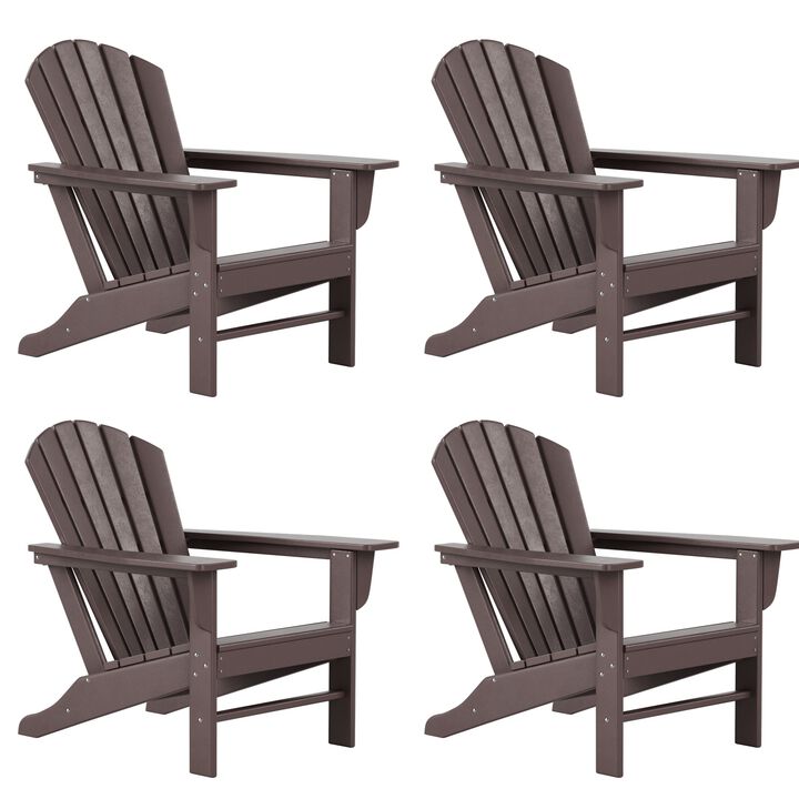 WestinTrends Outdoor Patio Adirondack Chair (Set of 4)
