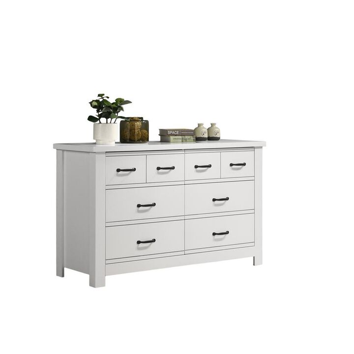 Lilola Home Cassini White 6-Drawer Dresser