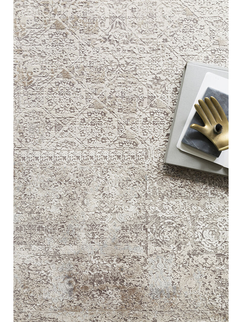 Sienne SIE01 Ivory/Pebble 3'7" x 5'7" Rug