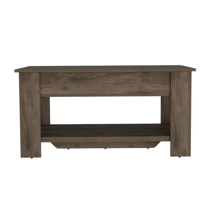 DEPOT E-SHOP Saturn Storage Table, Four Legs, Lower Shelf
