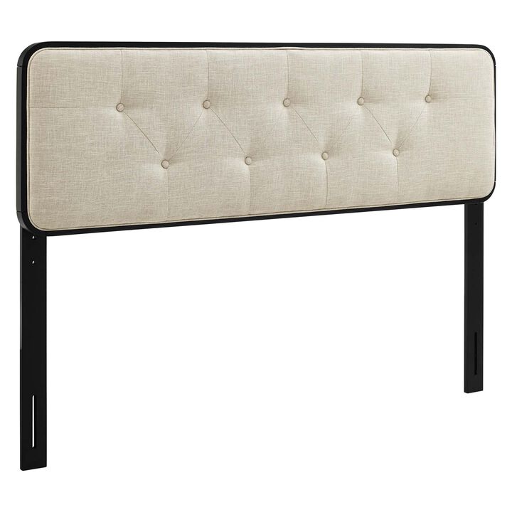 Modway - Collins Tufted Queen Fabric and Wood Headboard