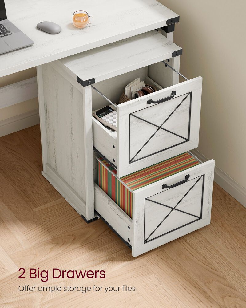 2-Drawer File Cabinet Space-Saving Storage for Home or Office Organization