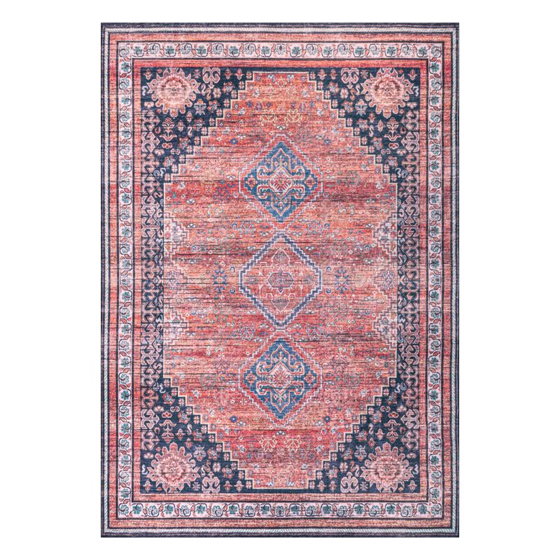 Dalyan Geometric Medallions Machine-Washable Area Rug