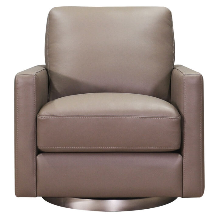 Ashby Swivel Leather Chair