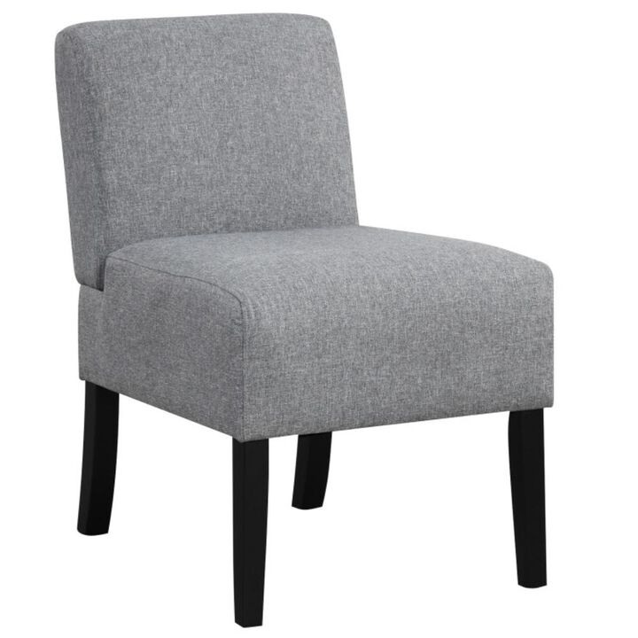 Hivvago Upholstered Living Room Chair with Rubber Wood Legs