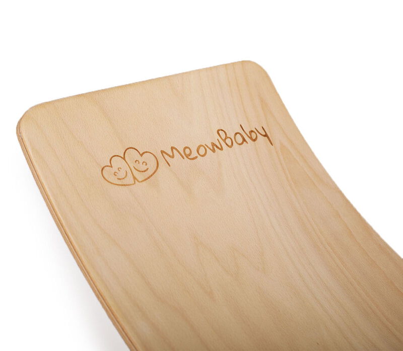 Balance Board For Kids 31.5x11.5in Wooden Swing Board for Toddlers, Natural