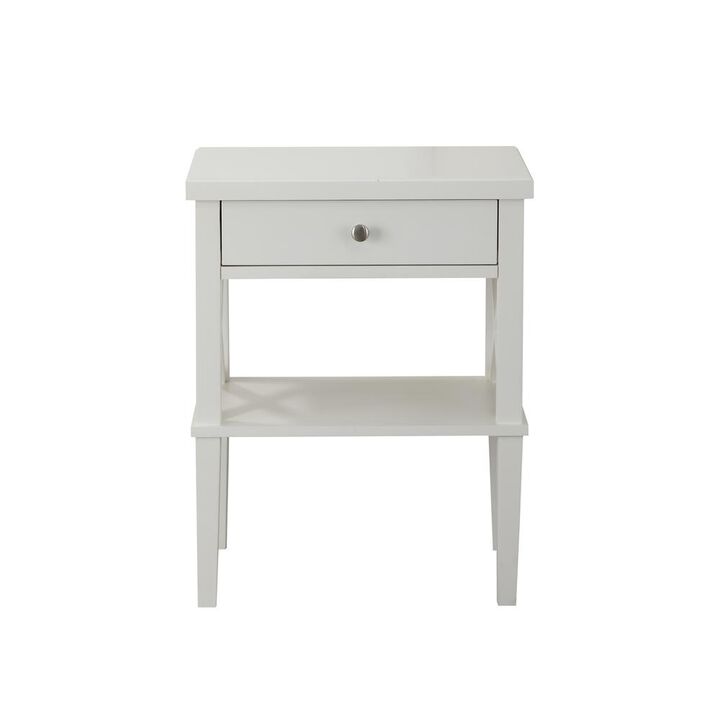 Comfort Pointe Marta White Nightstand