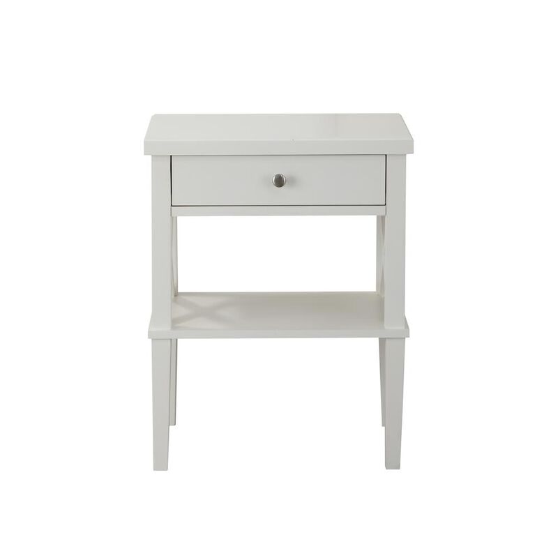 Comfort Pointe Marta White Nightstand