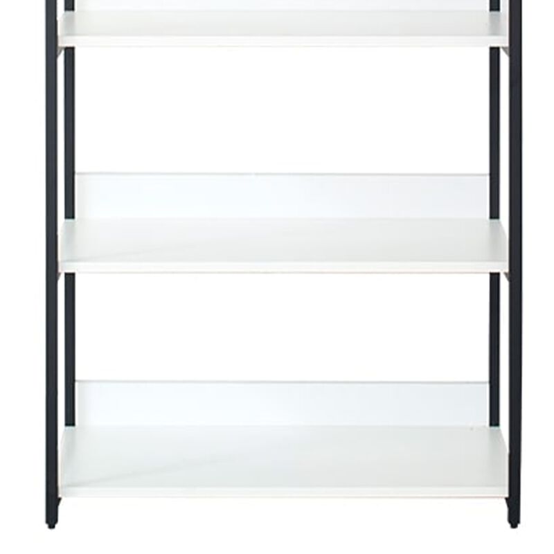 Cox Tall Modular Closet System, 5 Storage Shelves and Black Metal Frame
