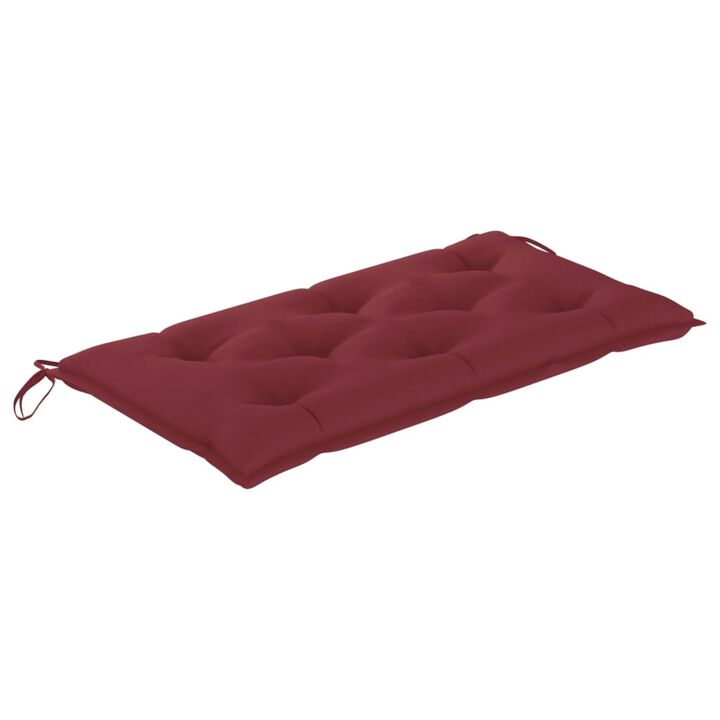 vidaXL Garden Bench Cushion Wine Red 39.4"x19.7"x 2.8" Fabric