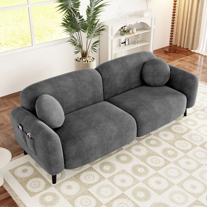 Merax Upholstered Loveseat 2 Seats Sofa