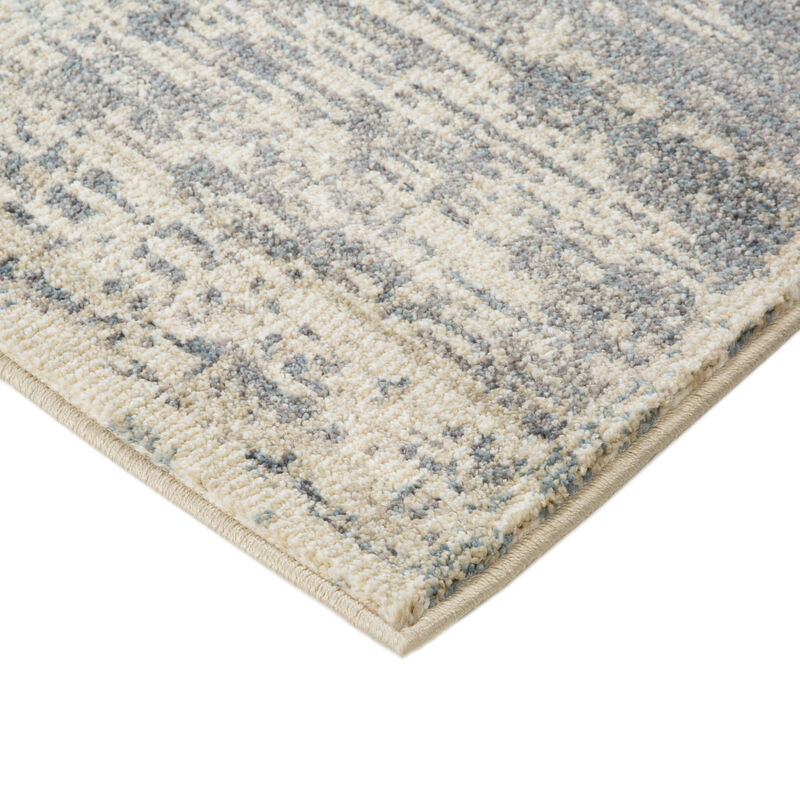 Jordan Aly Light Blue Modern Geometric Area Rug 7'10" x 10'2"