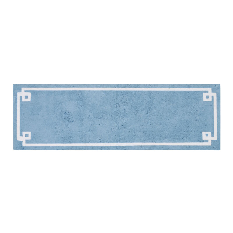 Gracie Mills Tiffany Bordered Medium Pile Tufted Cotton Bath Rug" - 24x72"