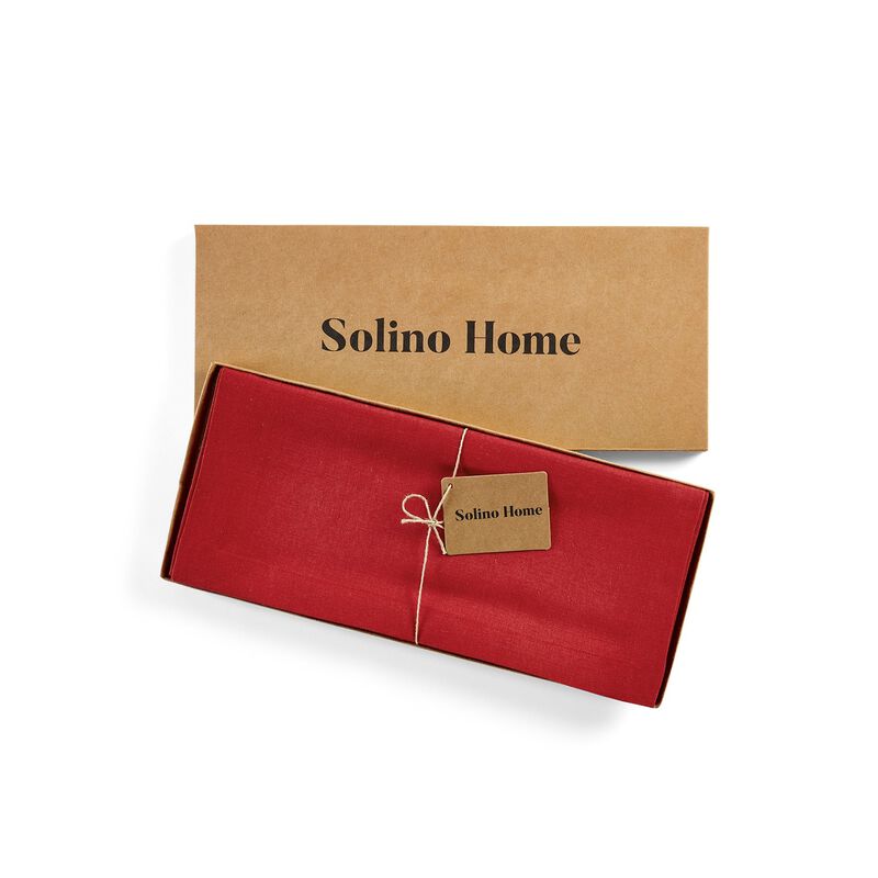 Solino Home 100% Pure Linen Table Runner | Diana