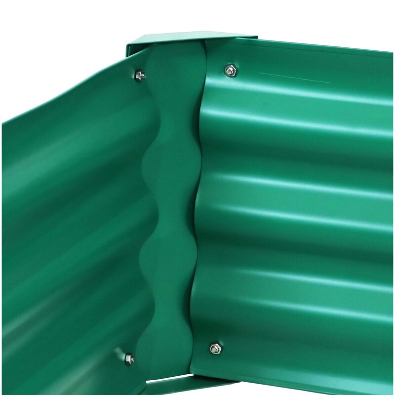 Sunnydaze Powder-Coated Steel Hexagon Raised Garden Bed - 41 in