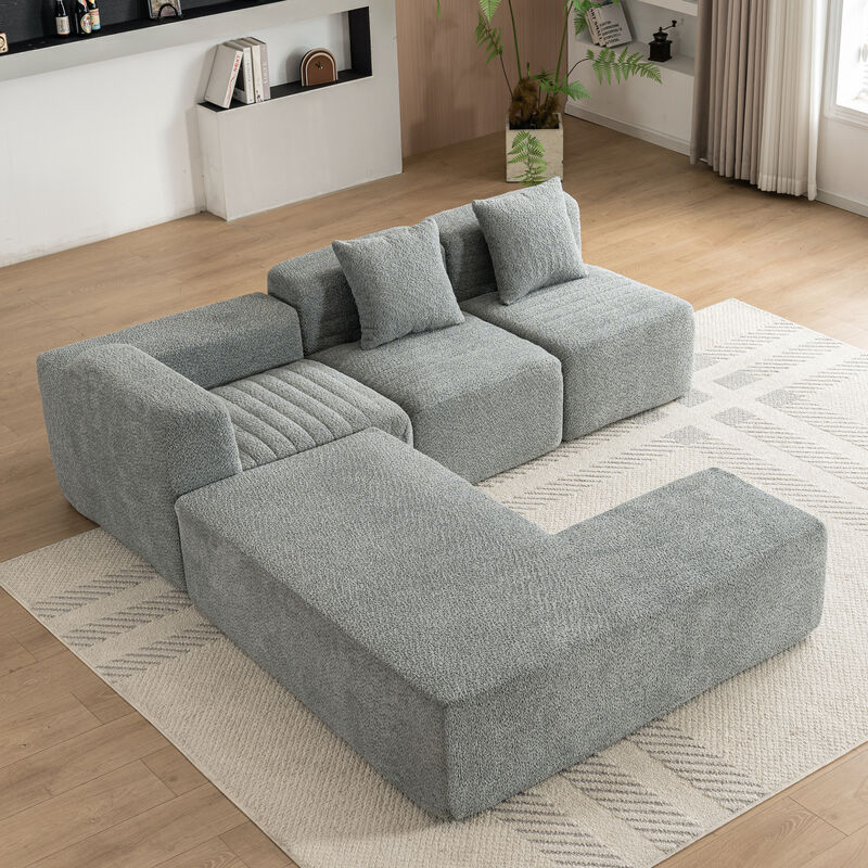 Merax Free-combined  Sectional Sofa Couch