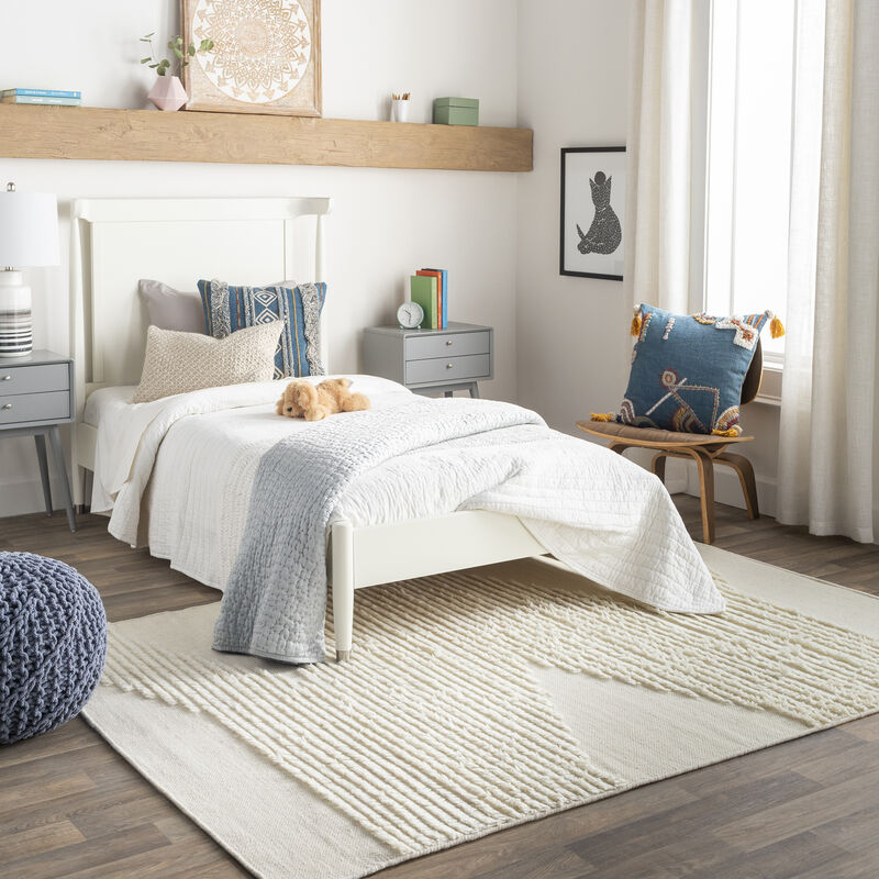 Apache APA-2301 8' x 10' White Rug