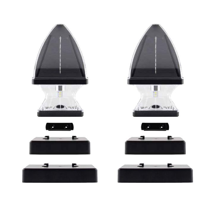 Gothic Solar Post Cap Light KIT - Black