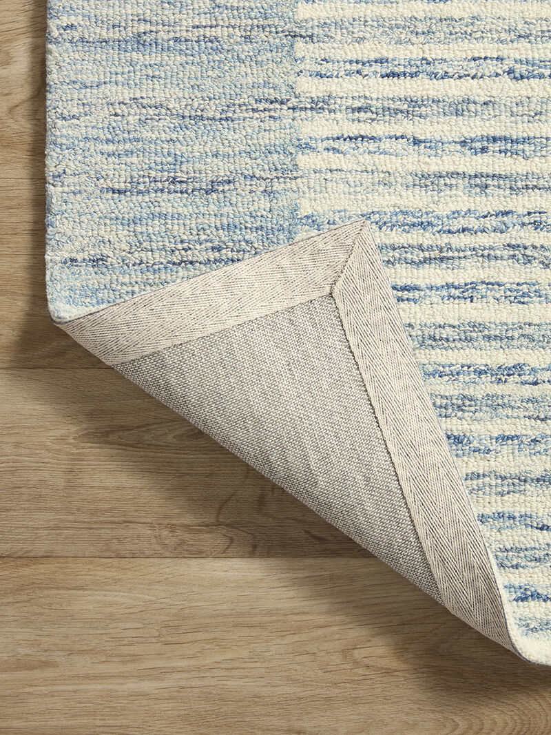 Chris CHR01 Ivory/Denim 3'6" x 5'6" Rug