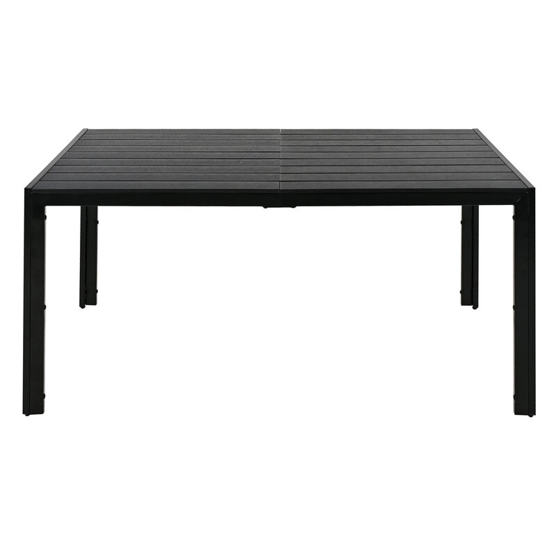 Merax Modern Outdoor  Dining Table Set with 6 Chairs