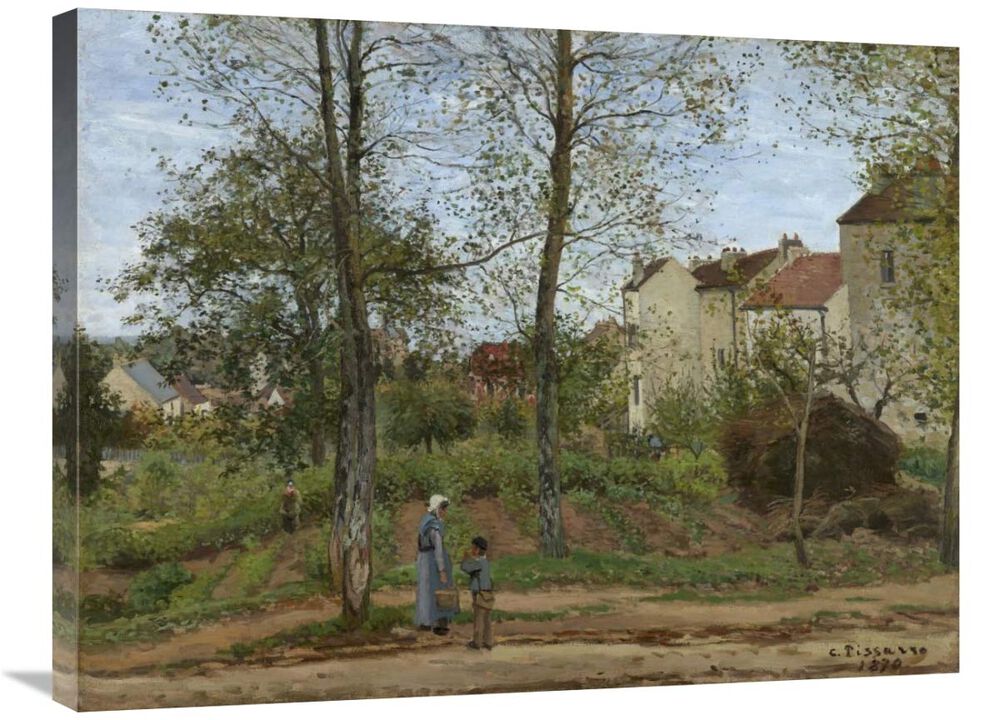 Houses at Bougival (Autumn)-Canvas Art-32x24