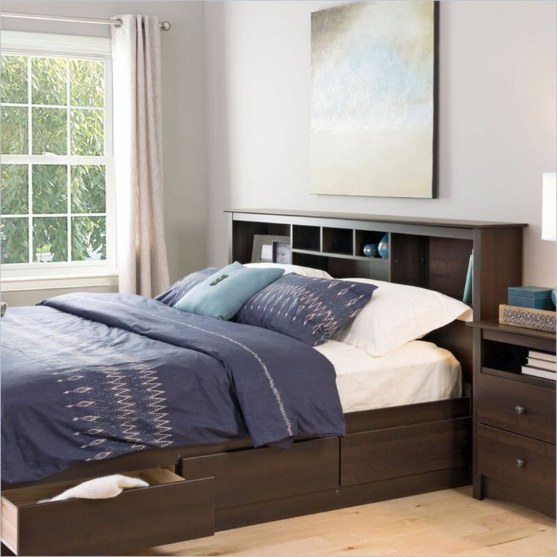 Hivvago Bookcase Headboard  Book Shelf