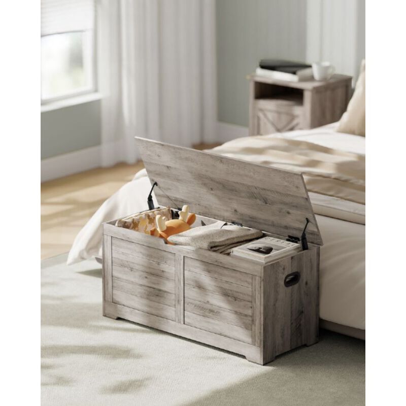 Storage Chest with 2 Safety Hinges