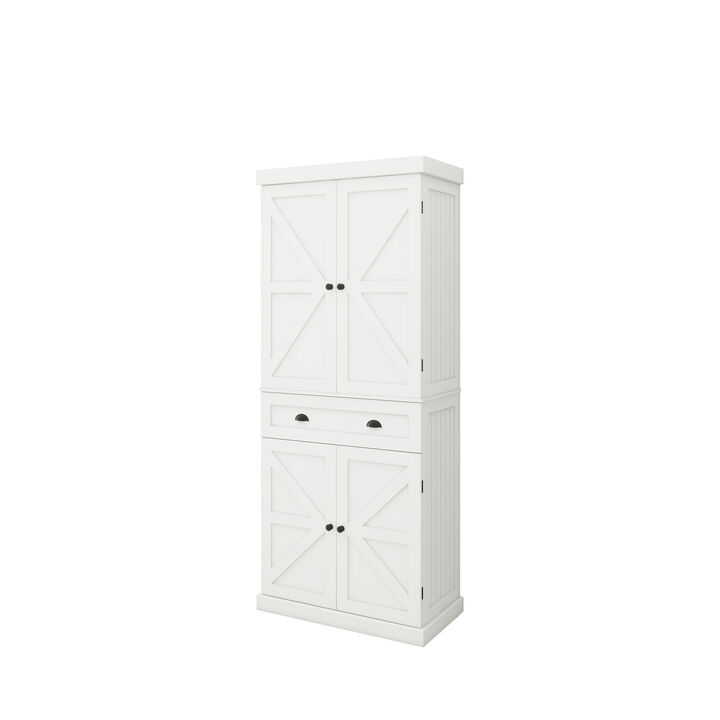 Four-Door, One-Drawer Cabinets, Metric Hinge Full Cover Door Panel