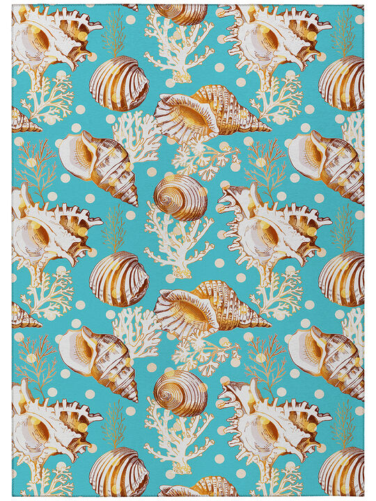 Seabreeze SZ6 Teal 3' x 5' Rug