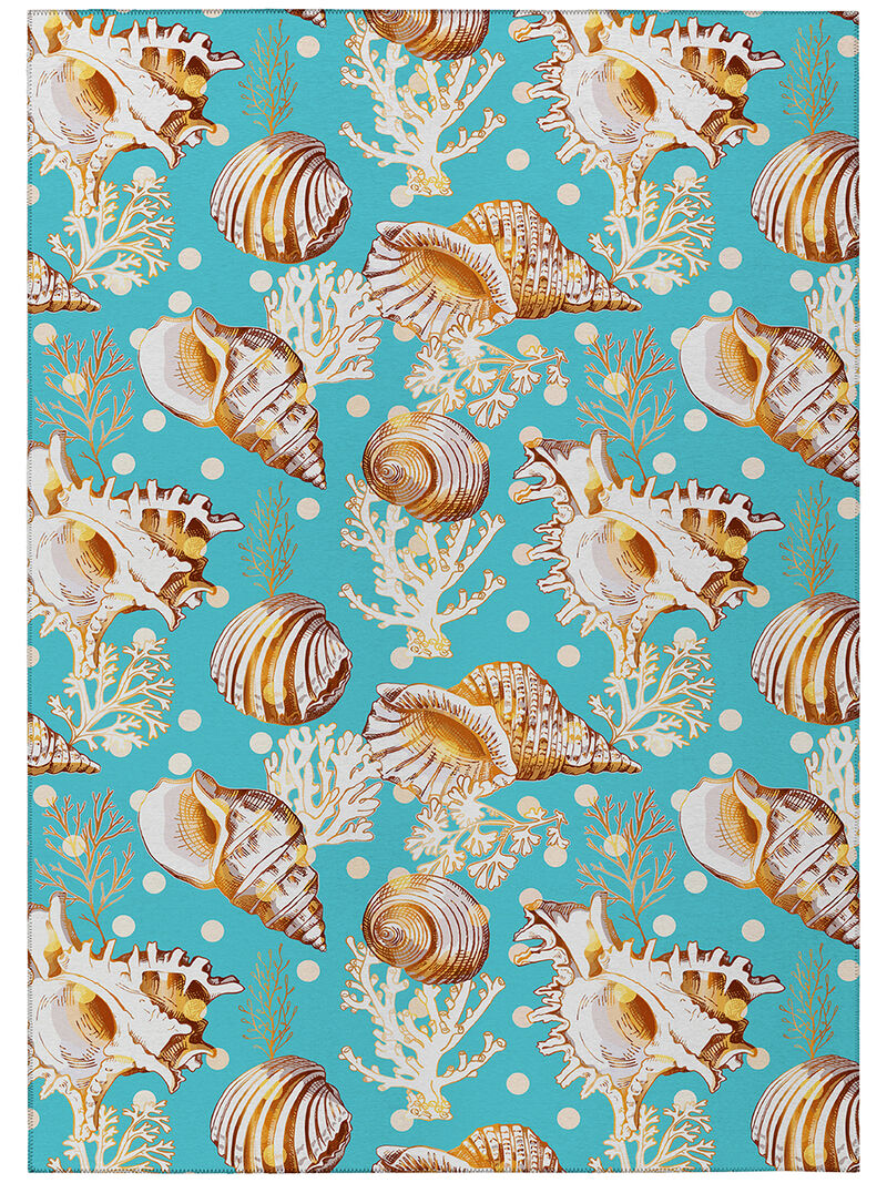 Seabreeze SZ6 Teal 3' x 5' Rug