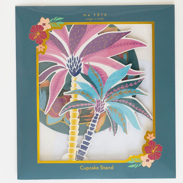 Ma Fete Tropical Party Paper Cupcake Stand