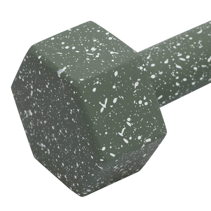 Gabby Speckled Brick Red Decorative Dumbbell