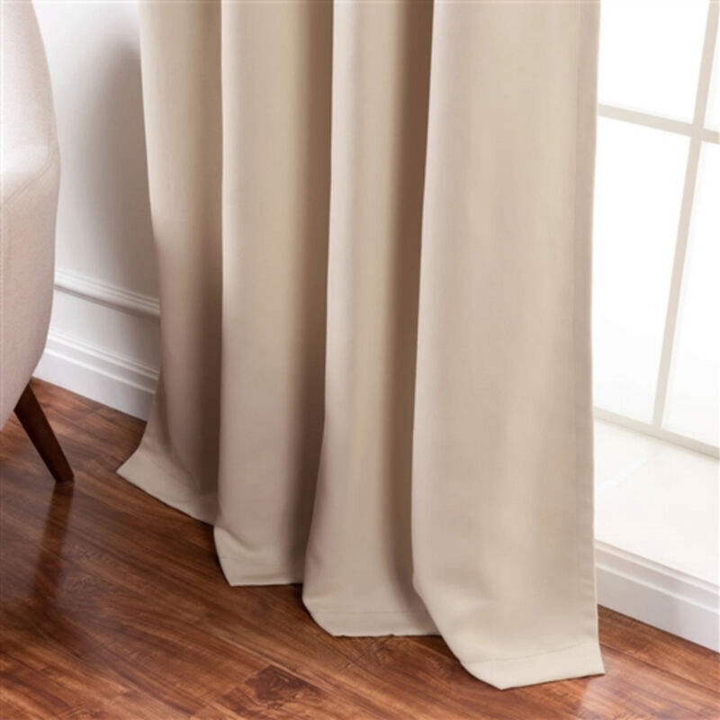 Solid Thermal Blackout Drapes – Set of 2 Energy-Saving Noise-Reducing Curtains