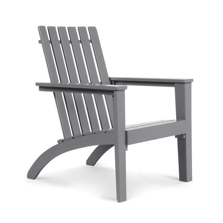 Outdoor Durable Patio Acacia Wood Adirondack Lounge Armchair