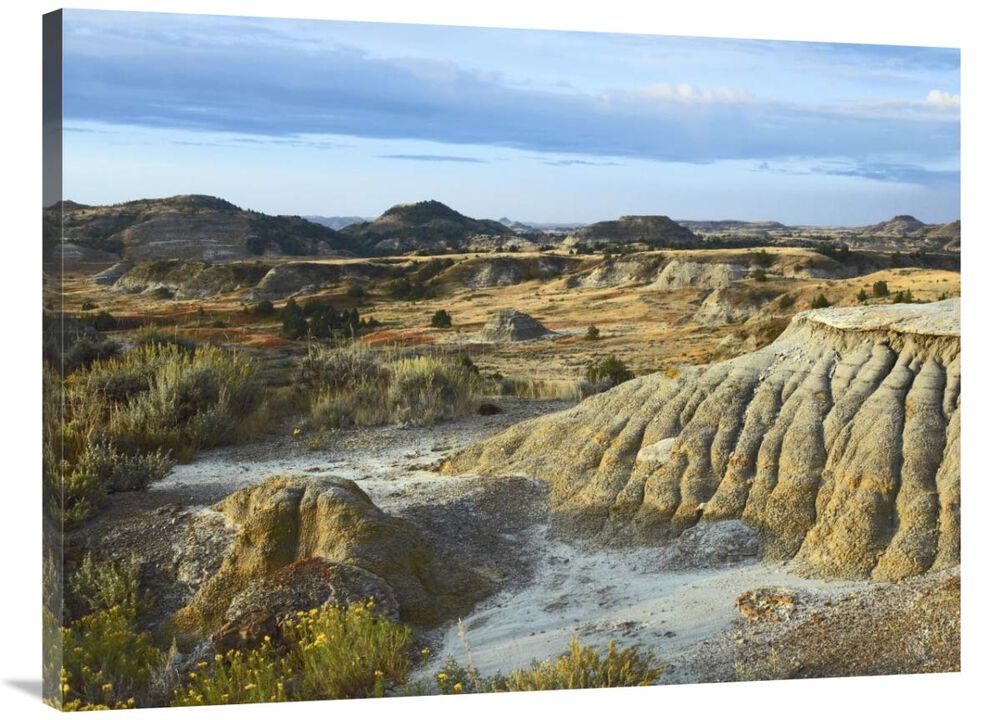 Badlands, South Unit, Theodore Roosevelt National Park, North Dakota-Canvas Art-40x30