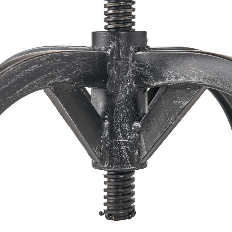 Stylish Fir Wood Barstool with Upholstered Seat for Home Bar or Kitchen